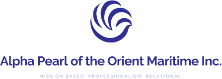 Alpha Pearl of the Orient Maritime Inc. (APOMI) logo
